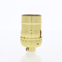Leviton Keyless Light Socket Gilt Lamp Holder Short Electrolier 1/8 IPS Bushing 9347-GOLD
