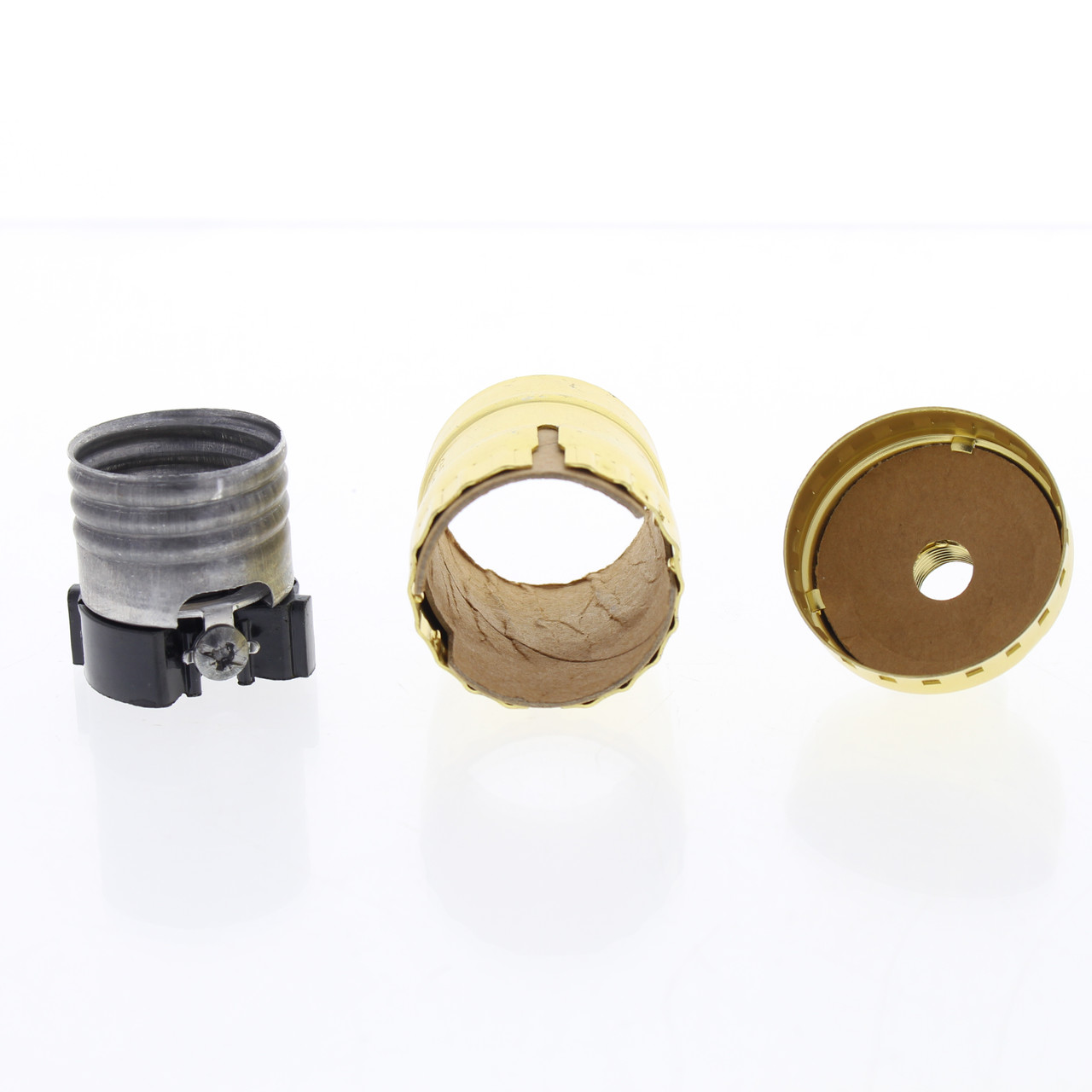 New Leviton Nickel Light Socket Keyless Lamp Holder Electrolier SHELL ONLY 7108 - In Stock - Foto 4