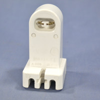 Leviton White High Output T8 T12 Fluorescent Lamp Holder T-8 T-12 Light Socket Horizontal Fixed End 465-LONG