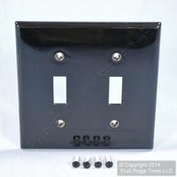 Leviton Black UNBREAKABLE 2G Switch Plastic Cover Wallplate Switchplate 80709-E