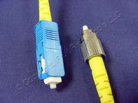 2M Leviton Fiber Optic Singlemode Simplex Patch Cable Cord SC FC UPC UPSCF-S02