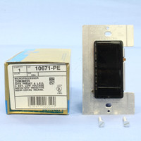 Leviton Black Dimmer Switch MicroDim Preset LED Display 3-Key 600W Incandescent 600VA Inductive 10671-PE