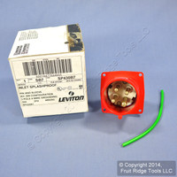 Leviton INDUSTRIAL Pin & Sleeve Splashproof Plug Inlet 30A 480VAC 3� SP430B7