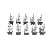 10 Leviton Double Pole Single Throw DPST Heavy Duty Toggle Switches ON-OFF 15A-125V 10A-250V 3/4HP 125/250VAC 5741
