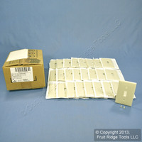 25 Leviton Almond Unbreakable Toggle Switch Cover Wall Plates Switchplates 80701-A