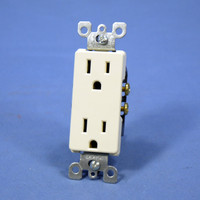 Leviton Almond Decora Straight Blade Receptacle Duplex Wall Outlet NEMA 5-15R 5A 125V Bulk 5325-A