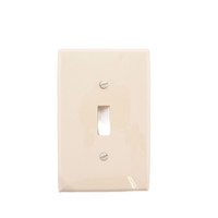 Leviton Almond UNBREAKABLE Midway Switch Cover Wallplate Thermoplastic Nylon Switchplate PJ1-A