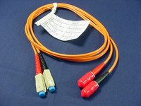 1M Leviton Fiber Optic Multi-Mode Duplex Patch Cable Cord MM ST SC 50 50DCT-M01