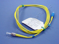 2M Leviton Fiber Optic Single-Mode Simplex Patch Cable Cord ST SC UPC UPSCT-S02