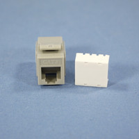 Cooper Gray Cat3 Snap-In Modular Voice Jack 110 Style 6-Position RJ12 5547-3EGY