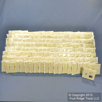 150 Leviton Almond RESIDENTIAL Combination Switch Receptacle Wallplates 82005