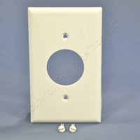 Cooper White Standard 1-Gang 1.406" Thermoplastic UNBREAKABLE Single Receptacle Wallplate Outlet Cover 5131W
