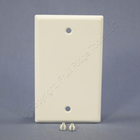 Mulberry White STANDARD 1G Painted Metal BLANK Cover Wallplate Box Mount 86151