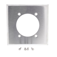 Cooper NON-MAGNETIC Stainless Steel Receptacle Wallplate Outlet Cover 2.4688" Opening 93223