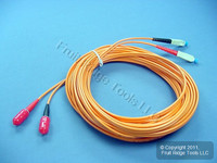 10M Leviton Fiber Optic Patch Cable Cord ST SC 62.5 Micron Duplex Multimode CTD62-10M