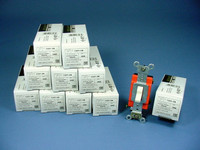 10 Almond Leviton INDUSTRIAL Toggle Wall Light Switches Single Pole 20A 1221-2A