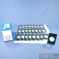 25 New Leviton Black UNBREAKABLE Range Dryer 2.15" Receptacle Wallplates 80728-E