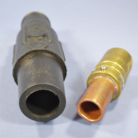 New Leviton Black 17 Series Vulcanized Female Cam Plug Crimped 690A 600V 17V24-E