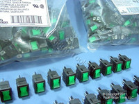 500 Leviton Green Pilot Light Illuminated Mini Rocker Panel Switches ON/OFF Micro MR001