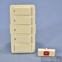 Leviton Light Almond Vizia RF+ 4-Button 4-Zone Controller Color Change Kit VZKIT-Z4T