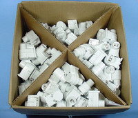200 Leviton White High Output T8 T12 HO VHO Fluorescent Light Lampholder Sockets Plunger End 13550-W