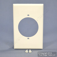 Leviton White Range Outlet Cover Dryer Unbreakable Receptacle Wallplate 80728-W