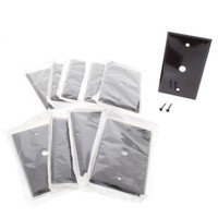 10 Leviton Brown Phone Cable Wallplates Telephone Cover Plates .406" Hole 85013