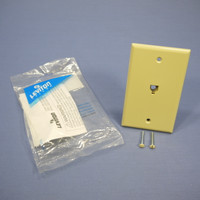 Leviton Ivory Type 625B4 Telephone 4-Wire Phone Jack Wall Plate 6P4C 4625B-44I