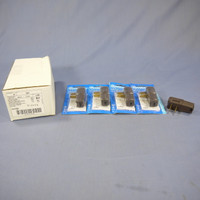 5 Leviton Brown SIDE MOUNT RIGHT ANGLE Easy-Wire Plugs 15A 1-15P Non-Polarized 321