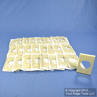 25 Leviton Ivory 2.15" Range Single Receptacle 1-Gang Wallplate Covers 80528-I