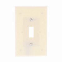Leviton Ivory MIDWAY Toggle Switch Cover 1-Gang Wall Plate Switchplate 80501-I