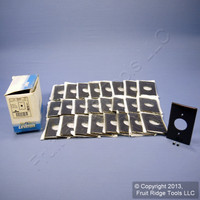 25 Leviton Brown 1.406" Single Receptacle Standard Wallplate Outlet Covers 85004