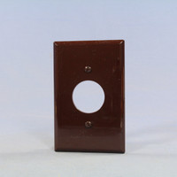 Cooper Brown 1.406" Mid-Size UNBREAKABLE Receptacle Wallplate Outlet Cover PJ7B