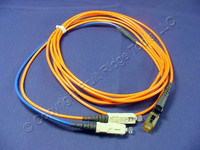 3M Leviton Fiber Optic Multi-Mode Duplex Patch Cable Cord MT-RJ SC 50 50DCM-M03