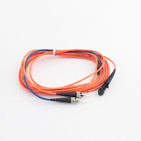 New 5M Leviton Fiber Optic Multi-Mode Duplex Patch Cable Cord MT-RJ ST 498MT-M05