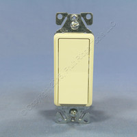 Cooper Almond RESIDENTIAL Decorator Rocker Wall Light Switch 3-Way 15A 7503A 120/277V Bulk