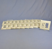 20 Cooper Light Almond UNBREAKABLE Midsize 2-Gang Duplex Outlet Cover Decorator Rocker Switch GFCI Wallplates PJ826LA