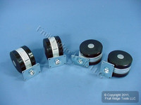 4 Shepherd 150lb Rated 3-1/4" Lockable Swivel & Fixed Twin Wheel Casters Q90278