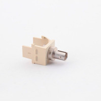 Leviton Ivory Quickport Fiber Optic ST Connector Jack SM/MM Phosphor Bronze 41084-SIF