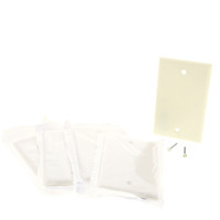 5 New Leviton Light Almond 1-Gang Blank Plastic Cover Wallplates Box Mount 78014