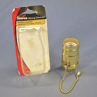 Cooper Brass Pull Chain Light Socket Brass Lamp Holder Electrolier 1/8" IPS Mount BP980ABD