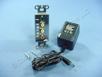 Leviton Decora Media System Send Unit Cat 5 with Power Supply 50MHz 48210-MSU