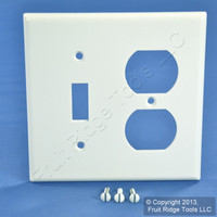 Leviton White Switch Plate Receptacle Outlet Cover Wallplate Switchplate 88005
