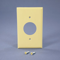 Eagle Ivory Standard 1-Gang 1.406" Thermoplastic UNBREAKABLE Single Receptacle Wallplate Outlet Cover 5131V