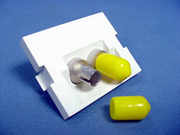 Leviton White MOS Duplex ST Fiber Optic 45� Coupling Jack Module 41294-2TW