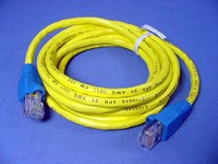 Leviton Yellow Cat 5 7 Ft Ethernet LAN Patch Cord Network Cable Cat5 Red Boot 5G454-7R