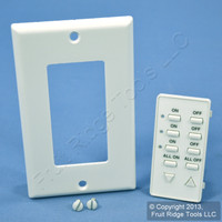 Leviton White Faceplate Color Conversion Kit For 3-Address Dimming Controller DCK4A-W