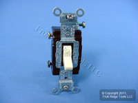 Leviton Ivory COMMERCIAL 4-Way Toggle Wall Light Switch 20A CSB4-20I