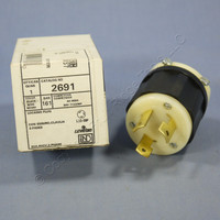 New Leviton Locking Plug Twist Turn Lock NEMA L13-30P 30A 600V 3Ø 2691 Boxed