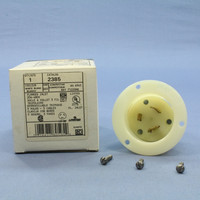 Leviton L12-20 Locking Flanged Inlet Twist Lock Plug NEMA L12-20P 20A 480V 3� 2385